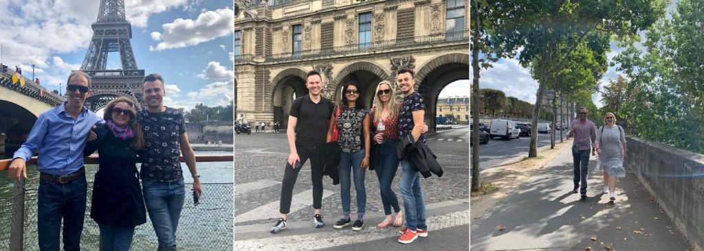 The team sight-seeing.