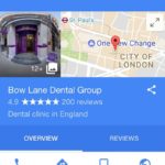 Over 200th Google Reviews - Bow lane Dental Group