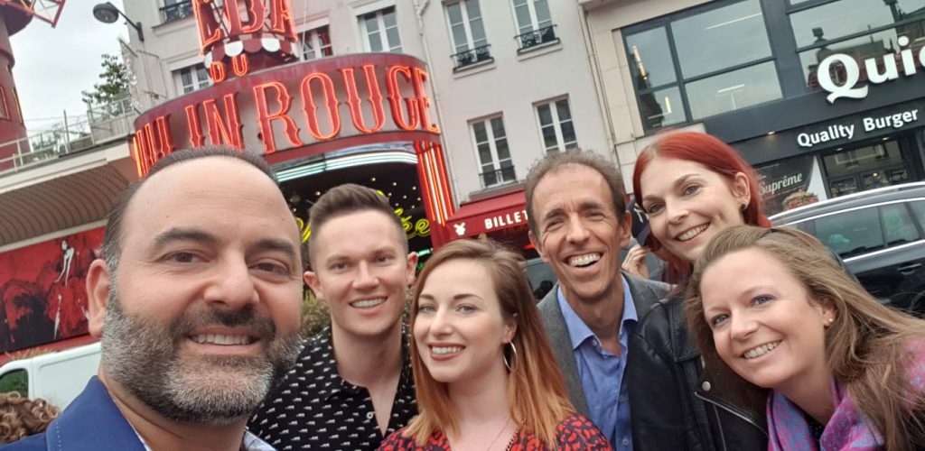 Outside the Moulin Rouge
