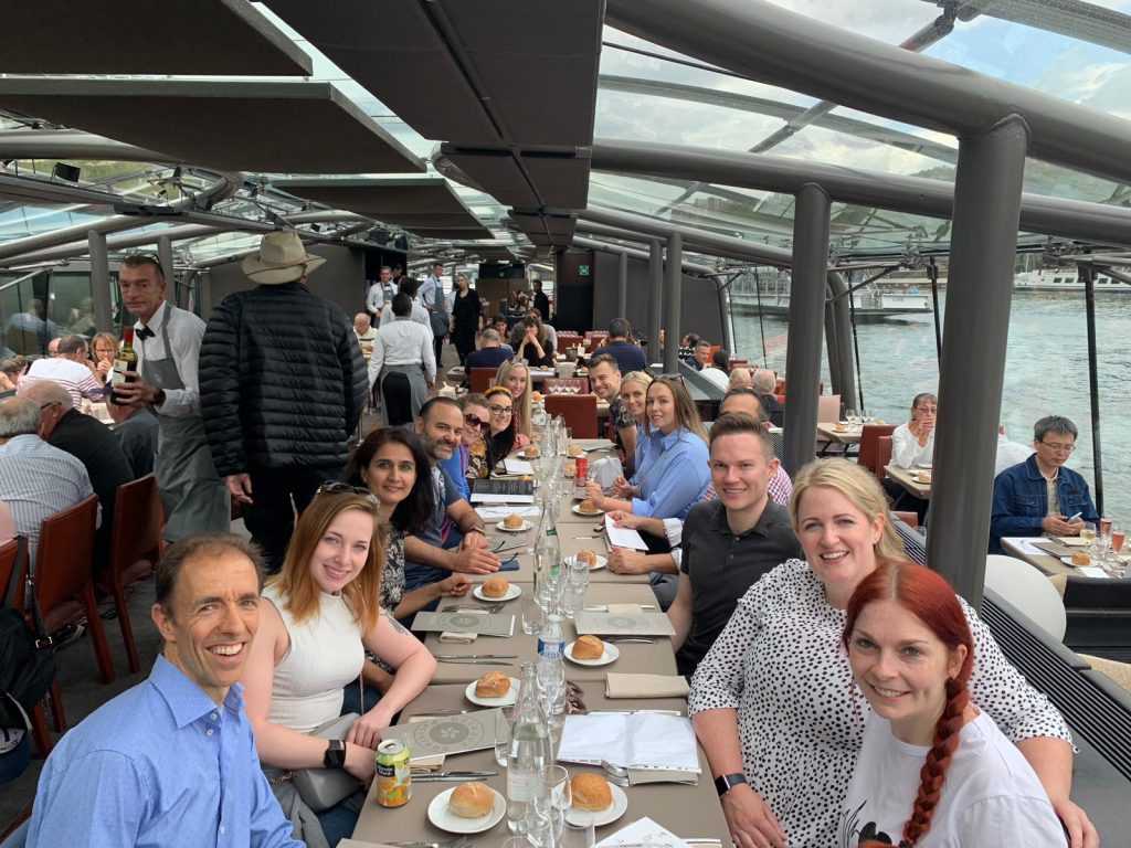 Bow Lane team on river cruise.