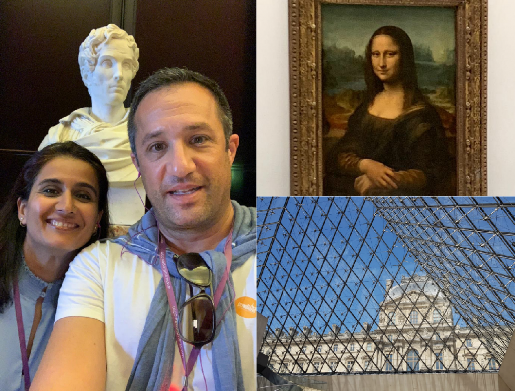 Sameena and Ilan on their guided tour.